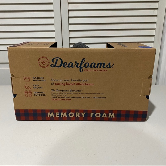 Dearfoams Men’s Slippers w/ Indoor/Outdoor Outsole - Picture 6 of 9